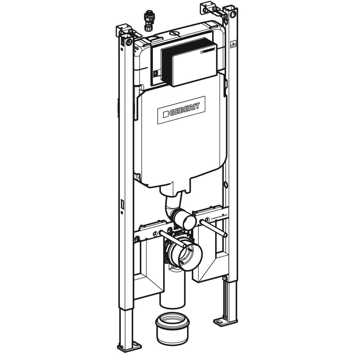 Geberit Alpha Inbouwreservoir 8 Cm Duofix