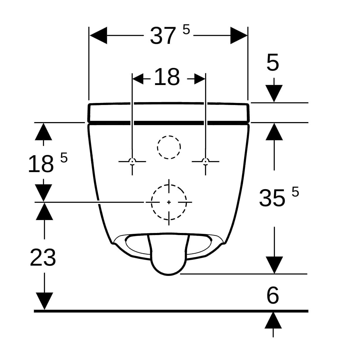 Geberit Aquaclean Alba Douche Wc Chroom Wit