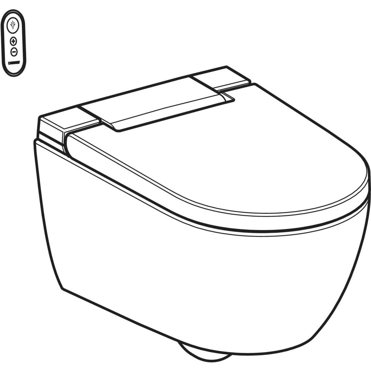 Geberit Aquaclean Alba Douche Wc Chroom Wit