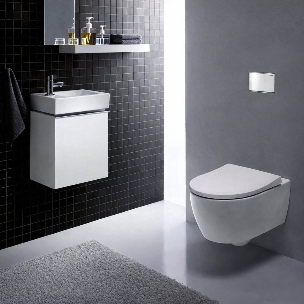 Geberit Icon Rimfree Wandclosetset - Rimfree - Met Bidet - Wit