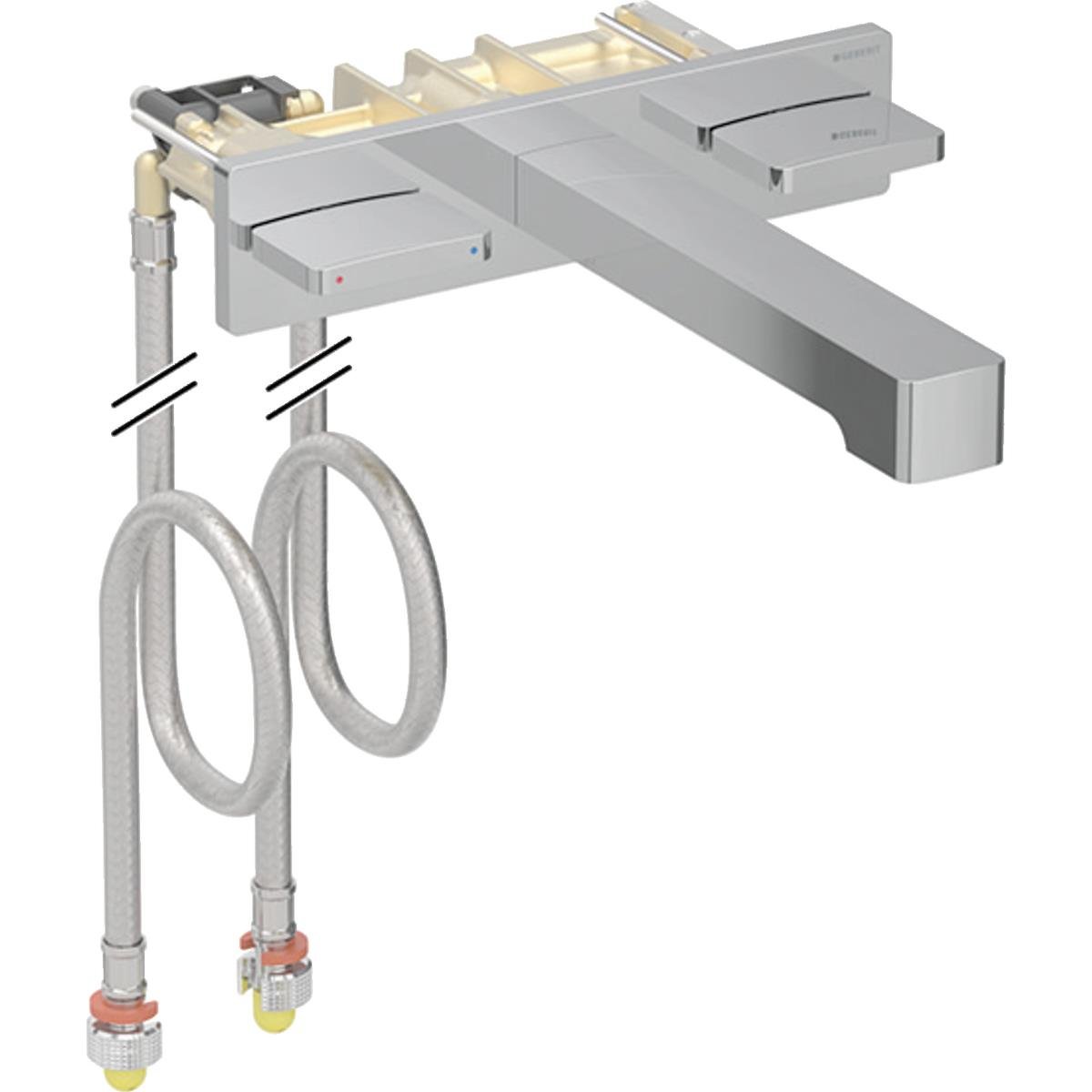 Geberit One Inbouw Wastafelkraan Hoekig Ontwerp Chroom