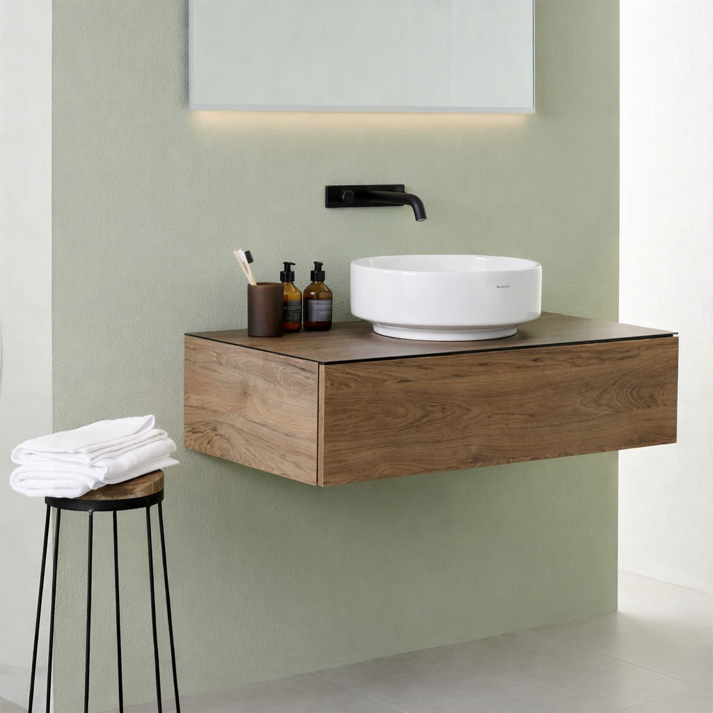 Geberit One Inbouw Wastafelkraan Rond Ontwerp Mat Zwart