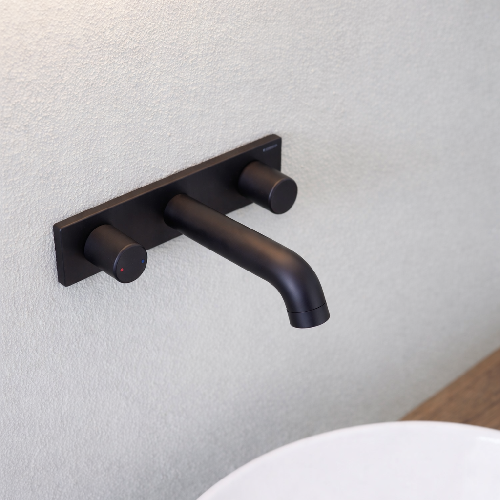 Geberit One Inbouw Wastafelkraan Rond Ontwerp Mat Zwart