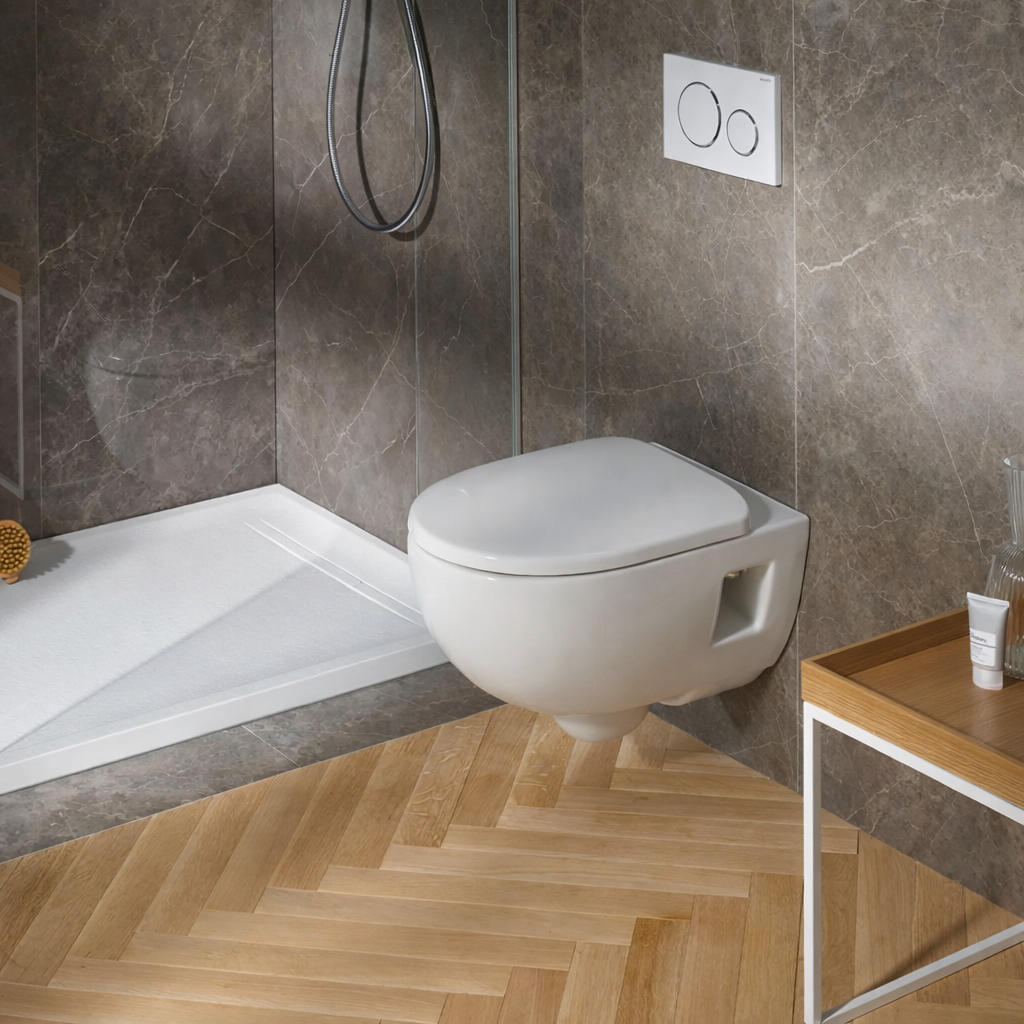 Geberit Selnova Premium Rimfree Wandclosetset - Rimfree - Met Bidet - Wit