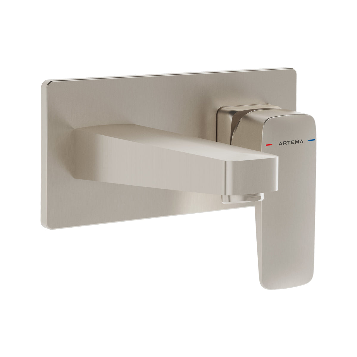 VitrA Root Square Inbouw Wastafelkraan, Geborsteld Nikkel