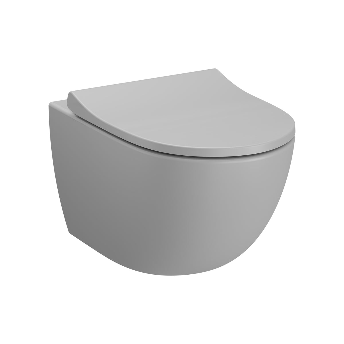 VitrA Sento Rim-Ex Wandcloset Met Bidet, Mat Steen Grijs