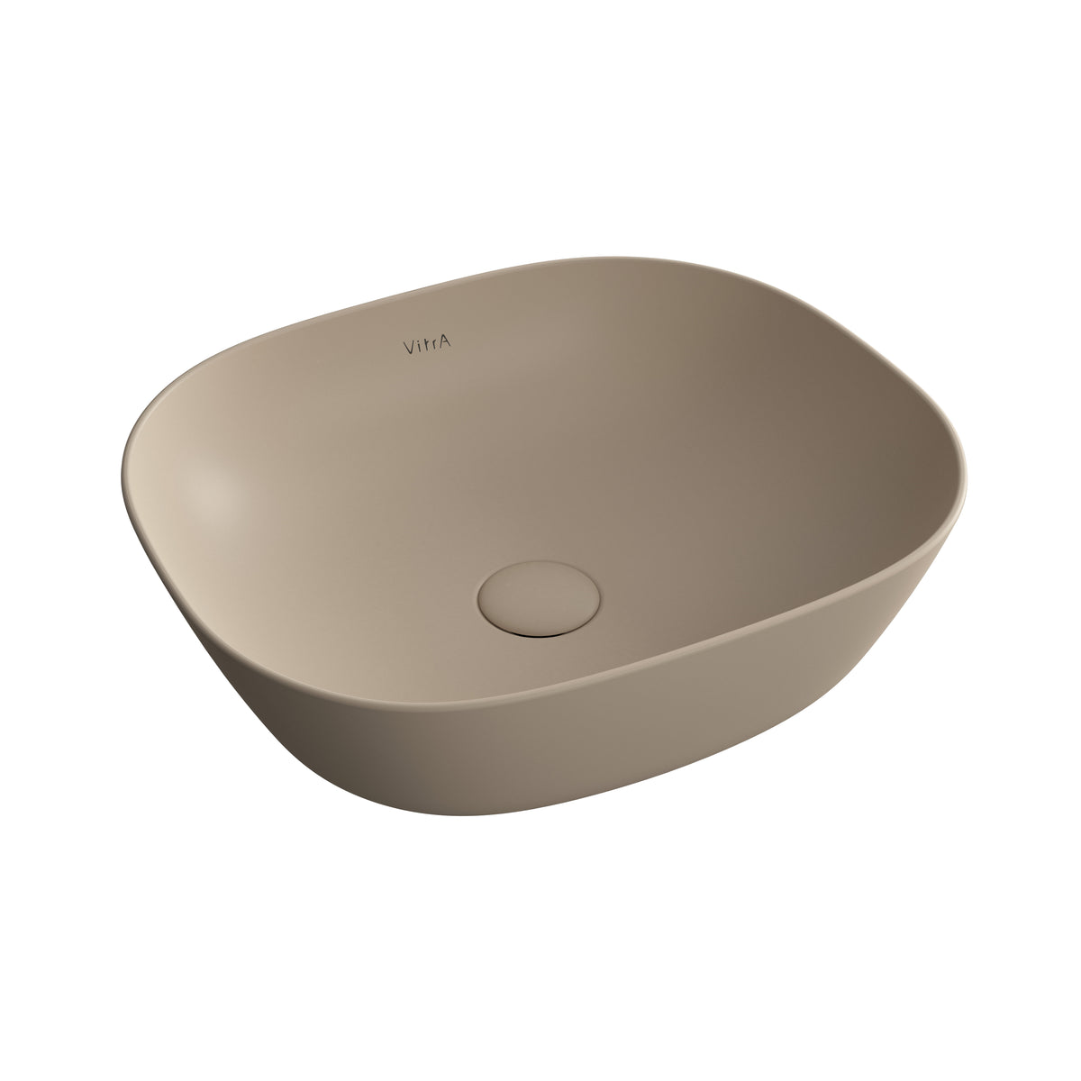 Vitra Plural Wastafel Vierkant - Mat Kleibeige