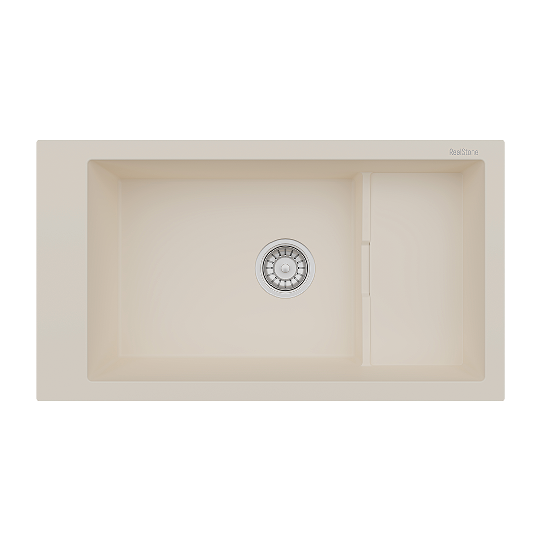 RealStone Knidos granieten spoelbak Crème