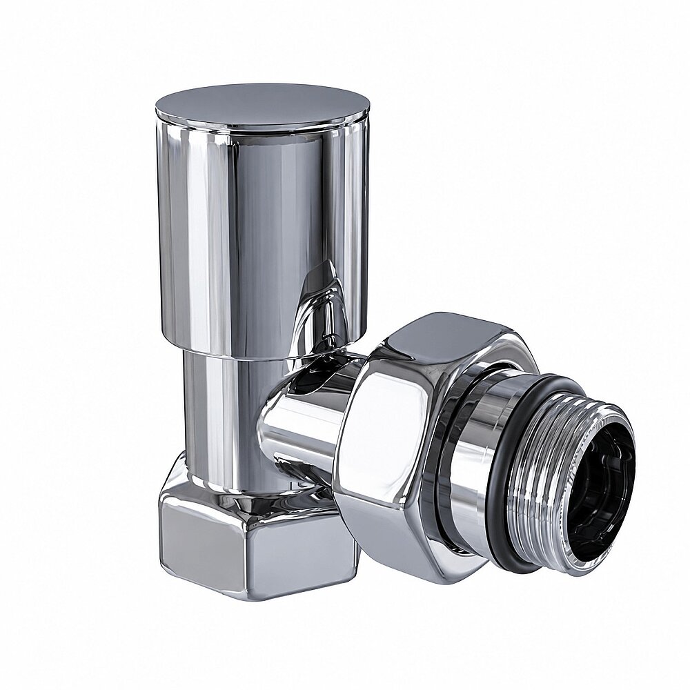 Radiva Radiatorkraan 1/2" Haaks, Chroom