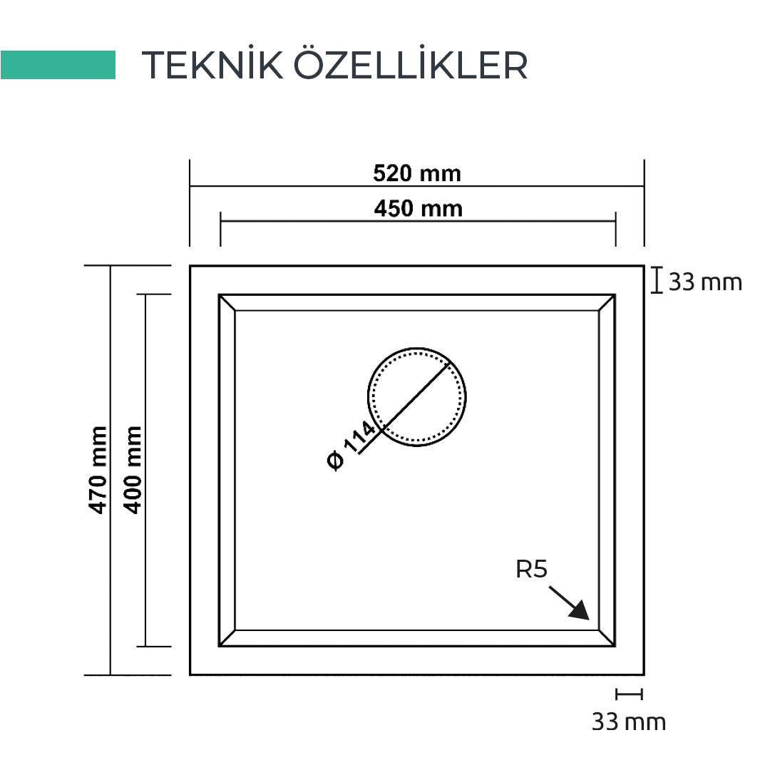 Realstone Gordion Granit Spoelbak