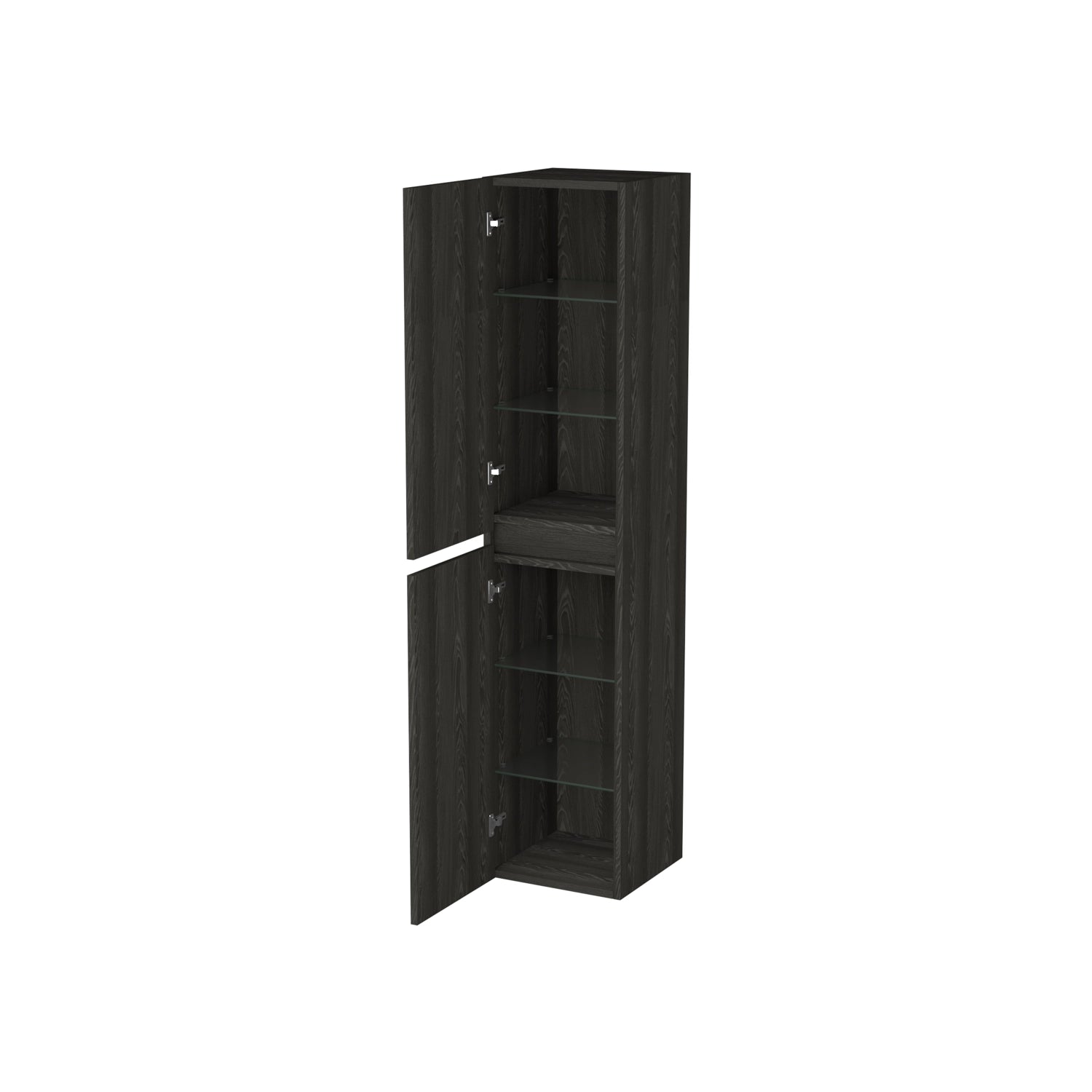 Dutchline Badmeubel Kolomkast Lumiere 160X35Cm 2 Deuren