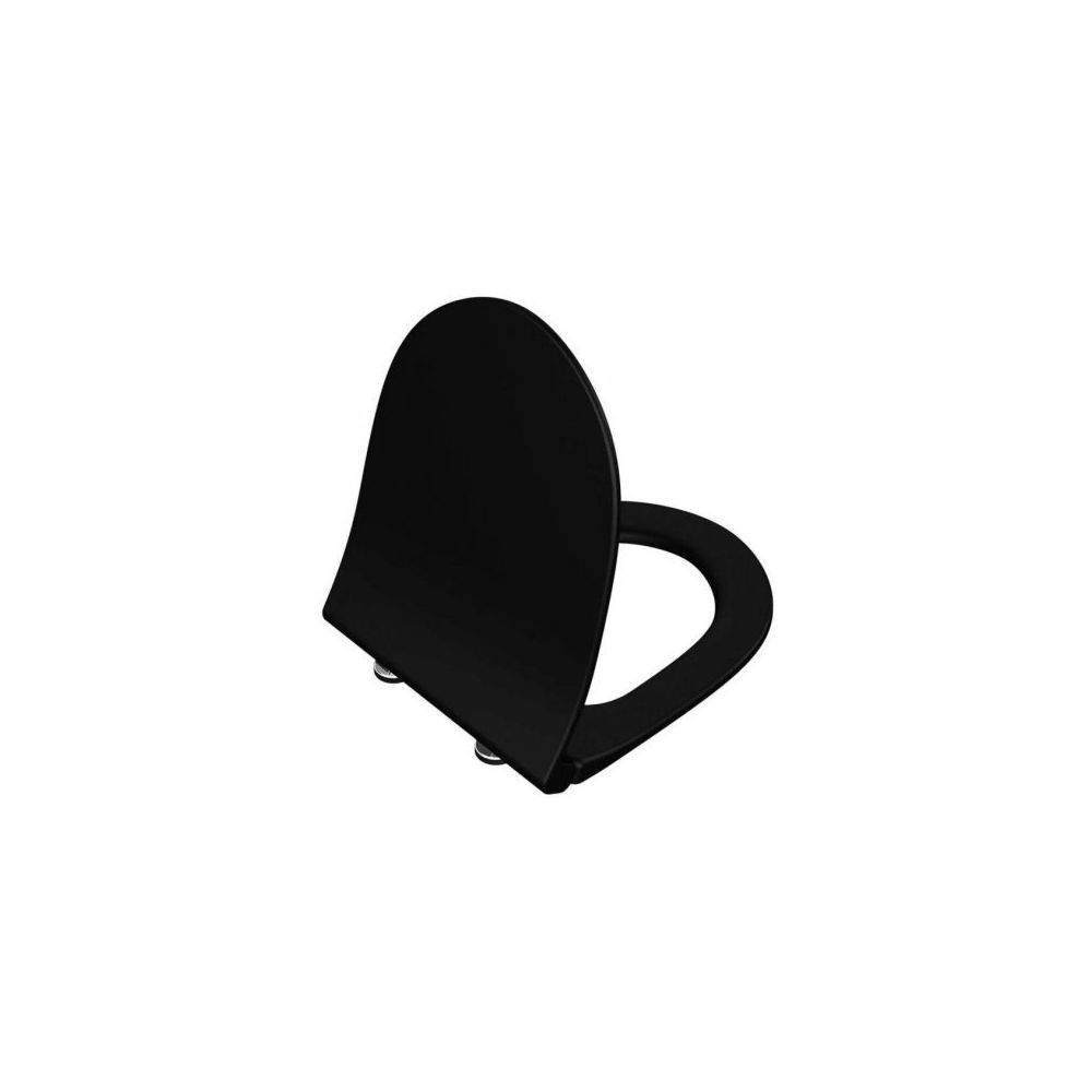 VitrA Sento Wc Bril, Mat Zwart, Easy Release