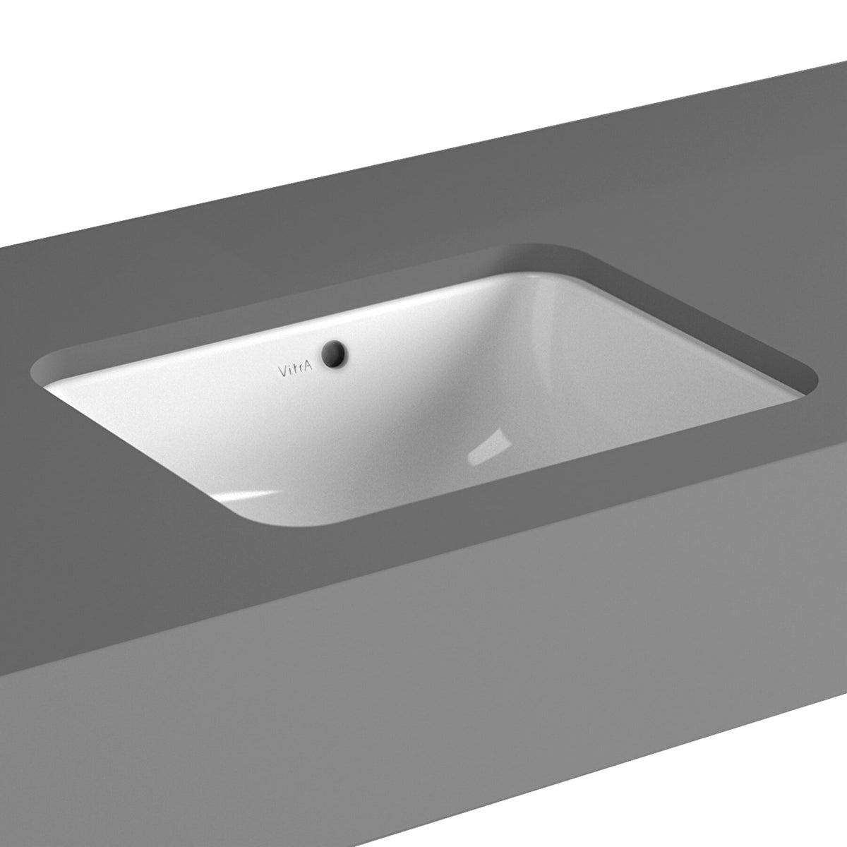 VitrA Frame Semi-Monoblock Wastafel 50 Cm, Wit