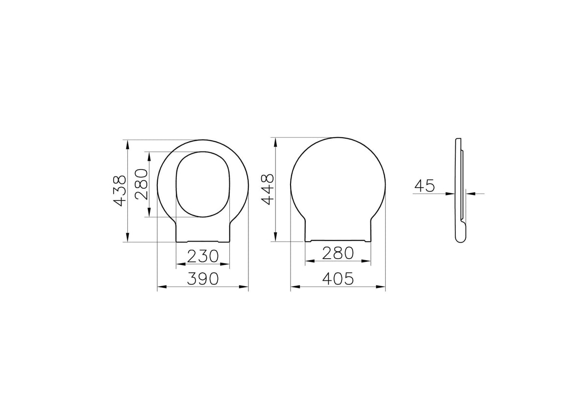 VitrA Voyage WC-Sitz mit Absenkautomatik, Duroplast, Weiß, Easy Release