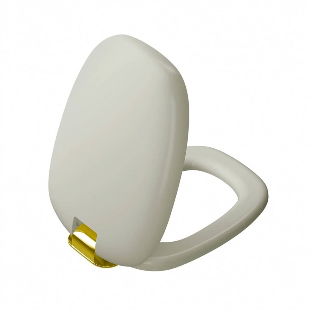 Vitra Plural Softclose WC Bril Duroplast-mat Beige Goud